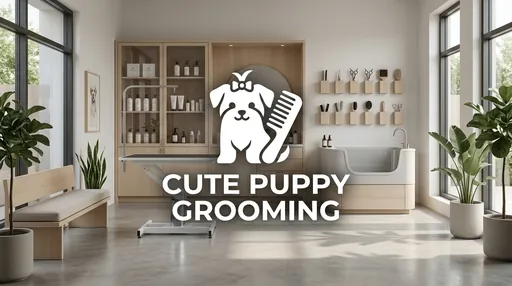 Cute Puppy Grooming Salon business thumbnail