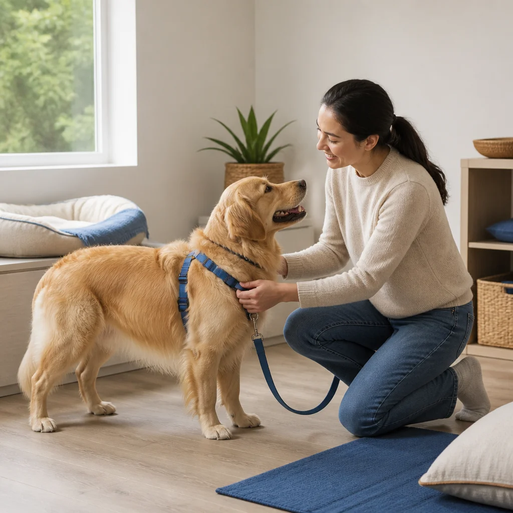 A quiet rest option suited to a dog needing a slower pace