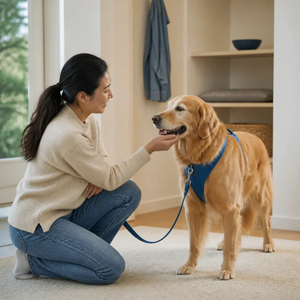 A calm low-stimulation introduction with one attentive caregiver
